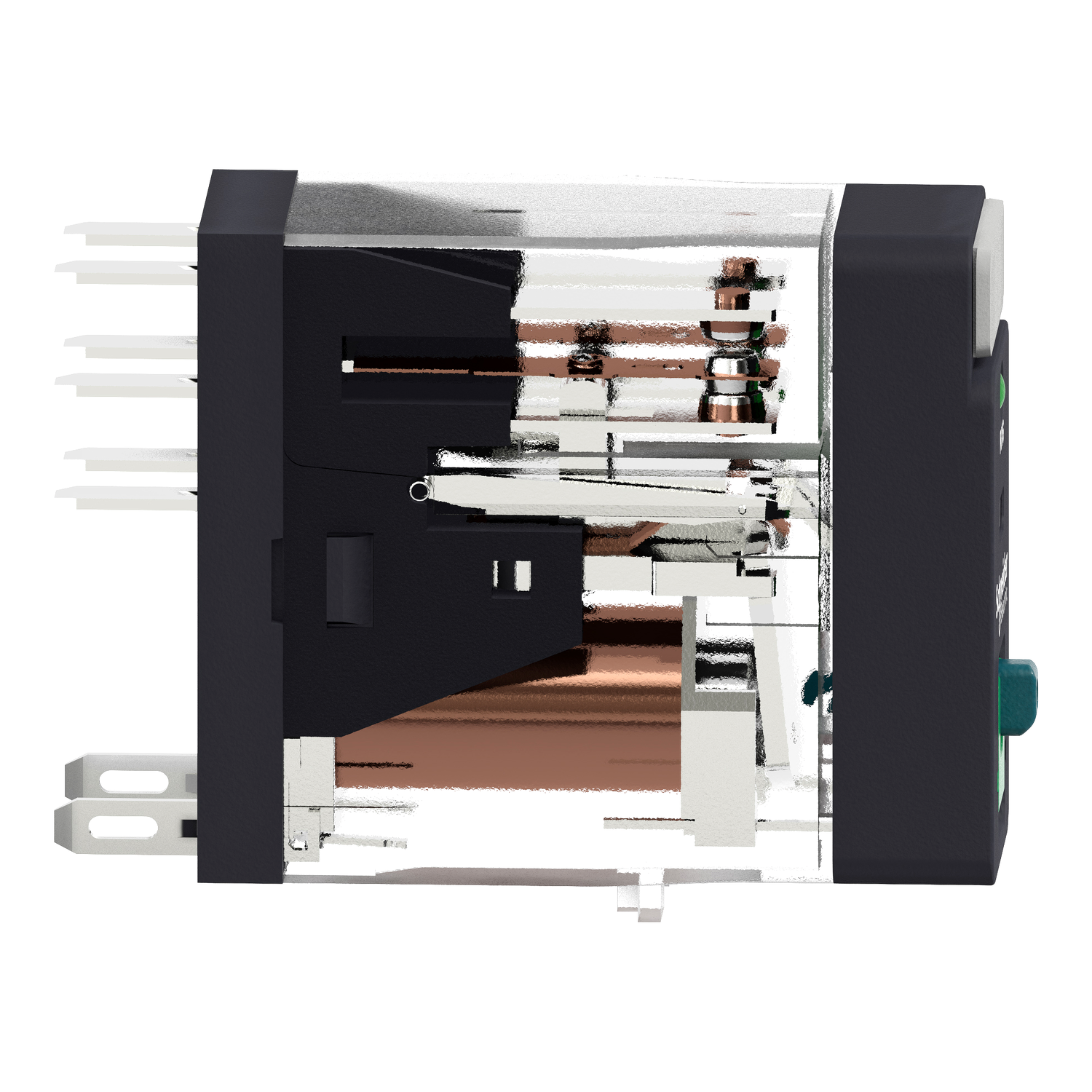 2C/O 5A RELÆ TESTKNAP+LED 24VDC