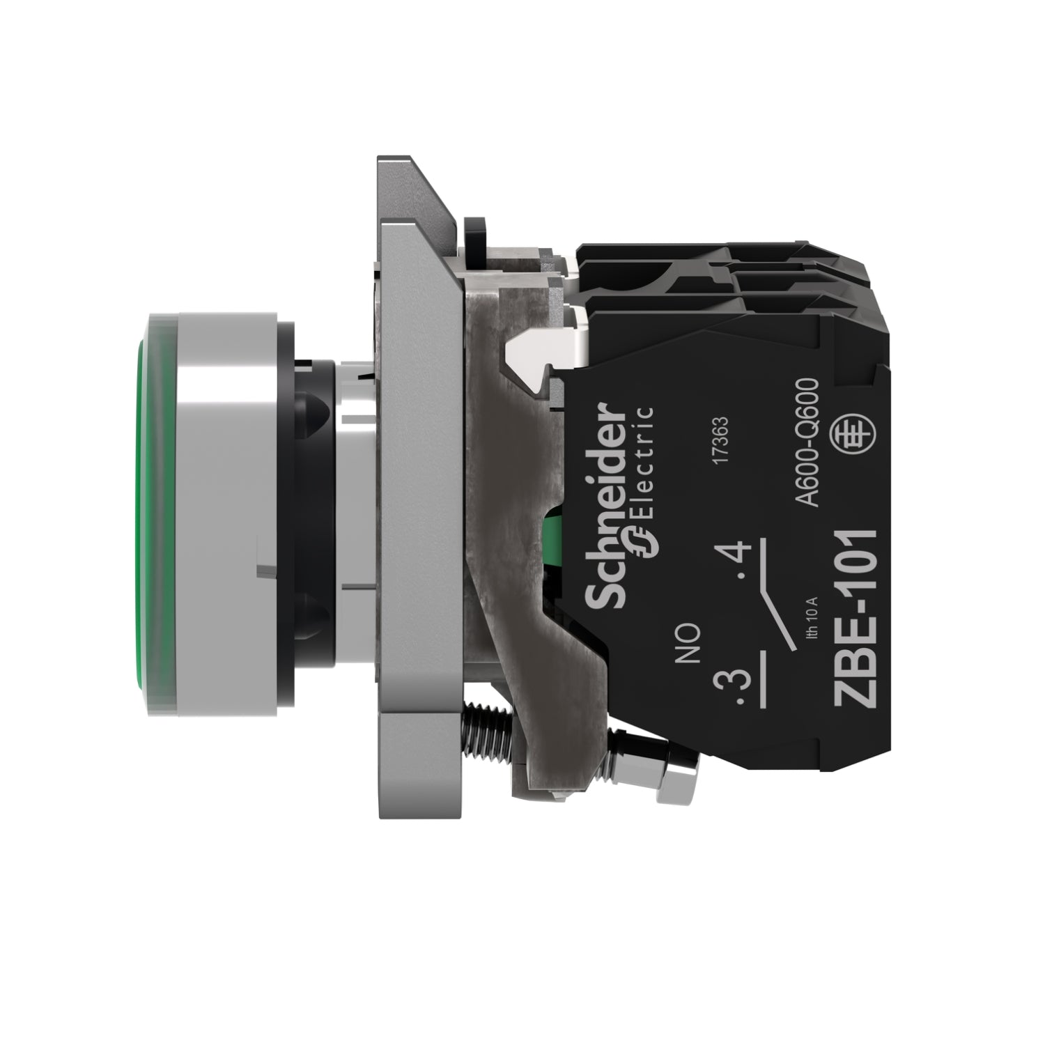 LAMPET. GRØN SL+BR   XB4BW33B5