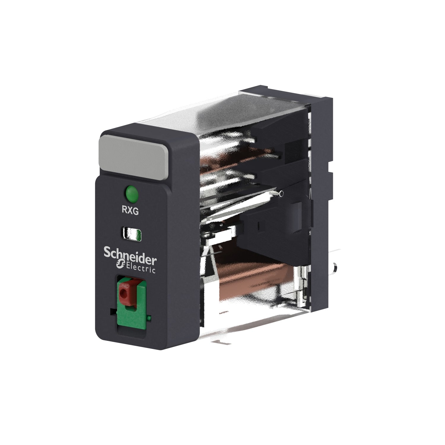1CO 10A RELÆ TESTKNAP+LED 12VDC