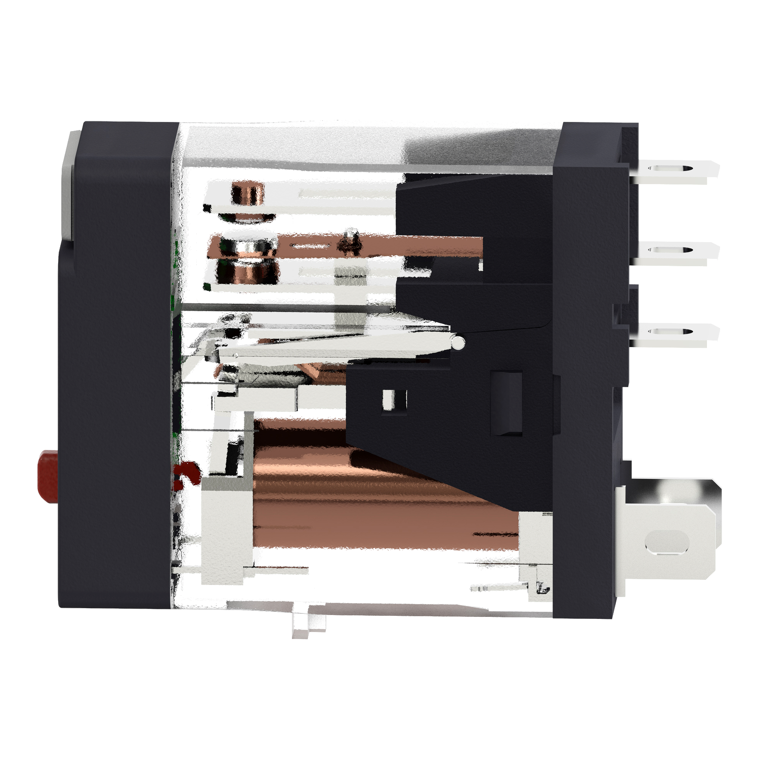 1C/O 10A RELÆ TESTKNAP+LED 24VDC