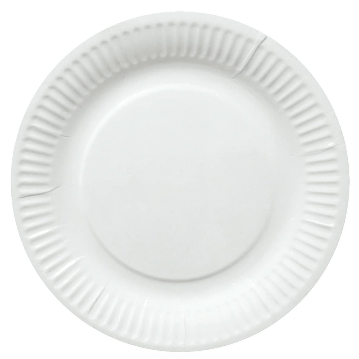 Paptallerken, hvid, Ø15 cm, 100 stk.