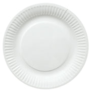Paptallerken, hvid, Ø15 cm, 100 stk.
