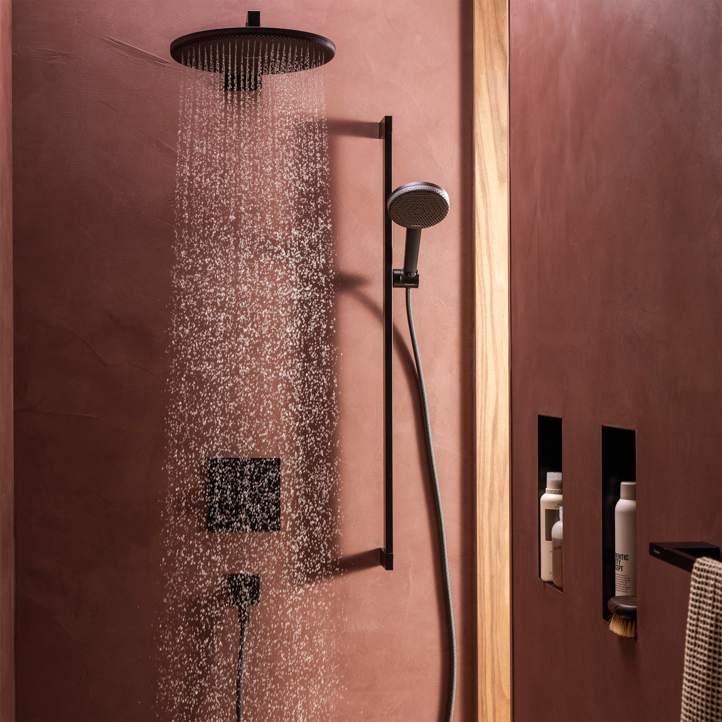 Hansgrohe Raindance Alive S håndbruser, vandsparende, mat sort
