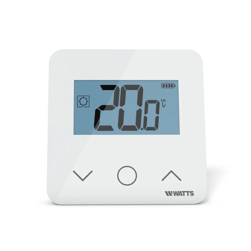 WATTS Vision rumtermostat med LCD og glasfront, trådløs