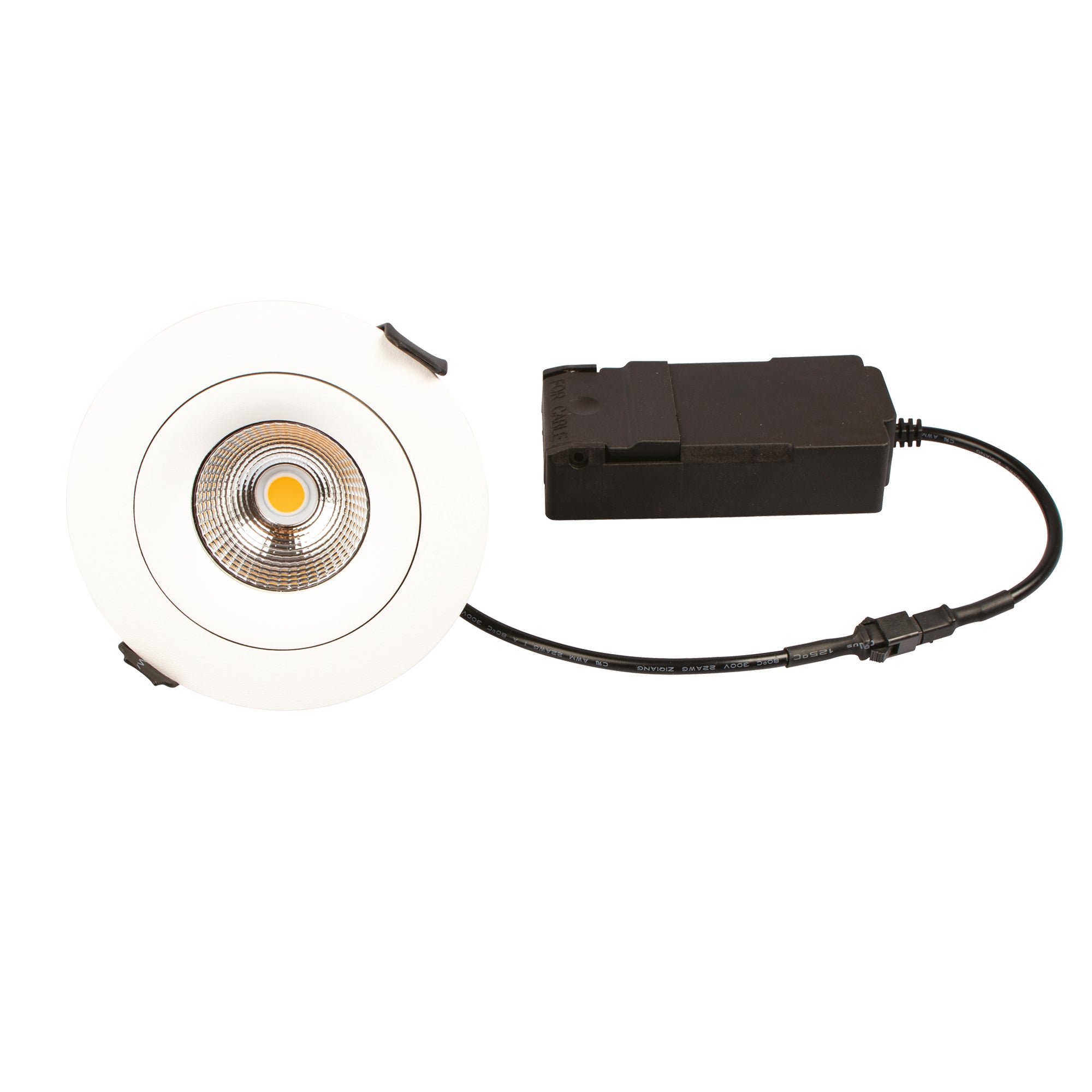 Sabina Low profile Downlight ISO Mat Hvid 3000K 440lm 5,4W Dæmpbar IP44