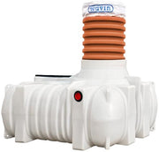Wavin 2200 l 3-kammertank til nedsivning med Grundfos pumpe, 5PE