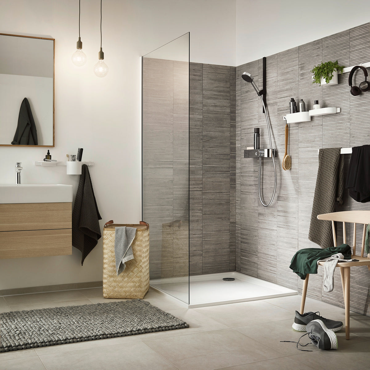 HG WALLSTORIS PUSH HÅNDBRUSERHOLDER MS