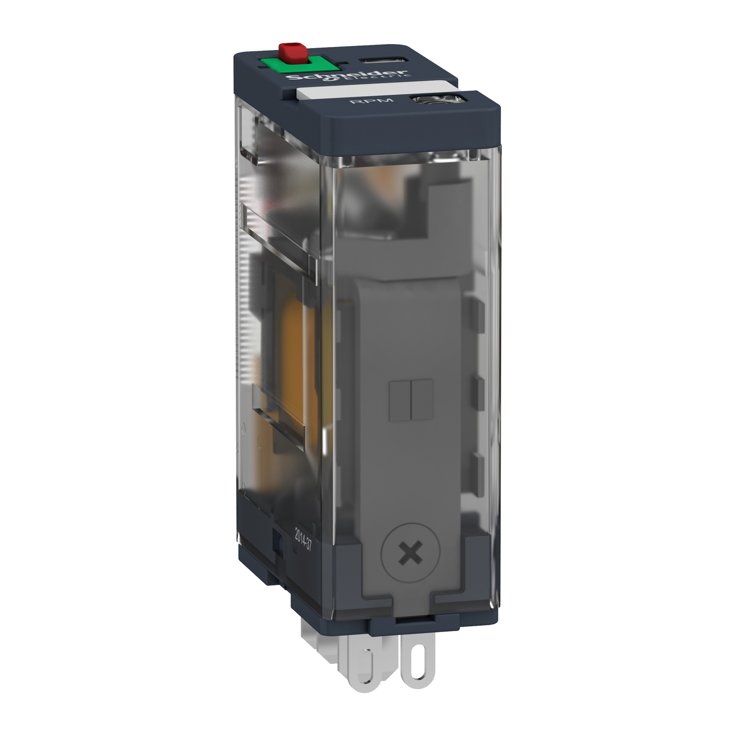 EFFEKTRELÆ 15A 1C/O  M/LED VDC