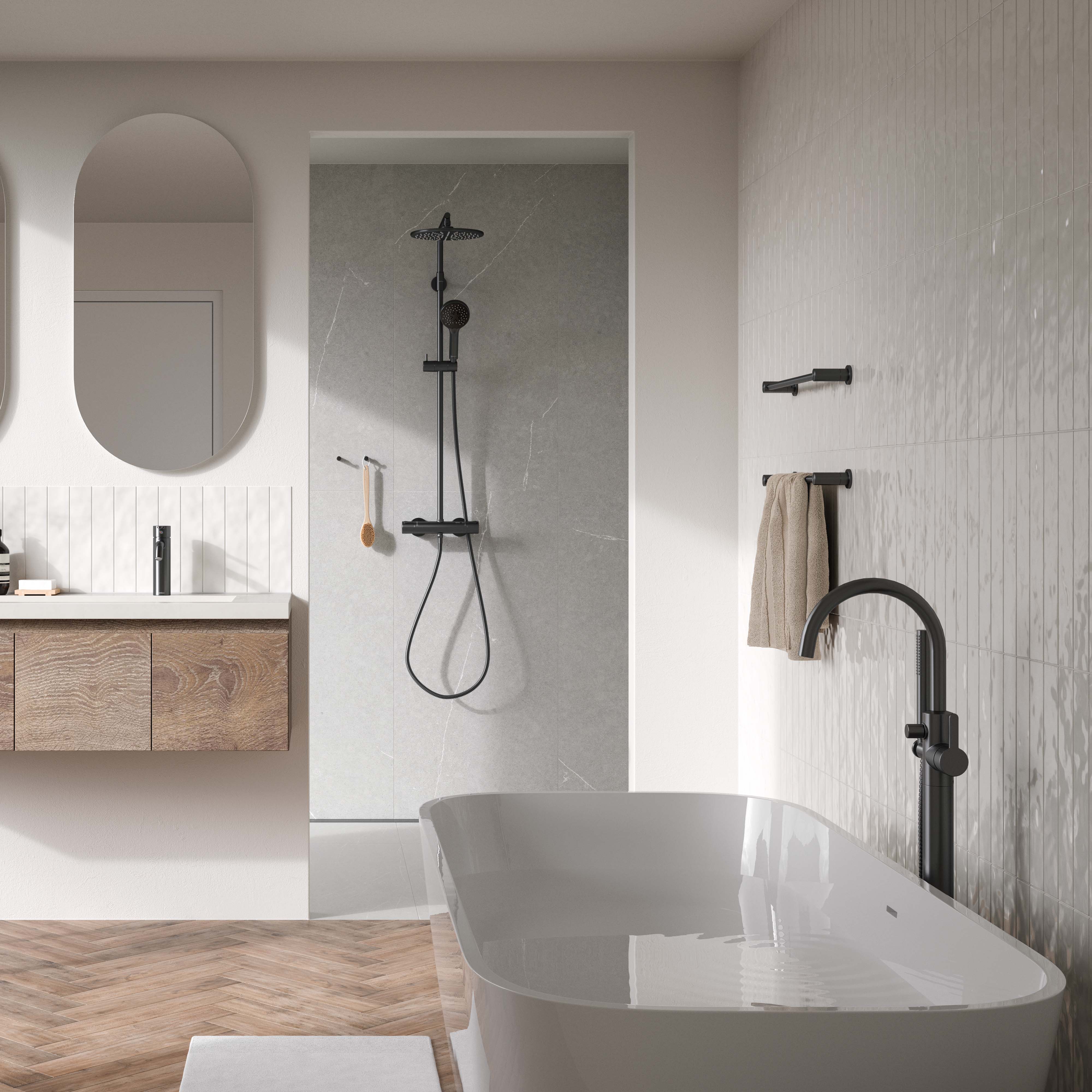 Damixa Silhouet brusesystem mat sort
