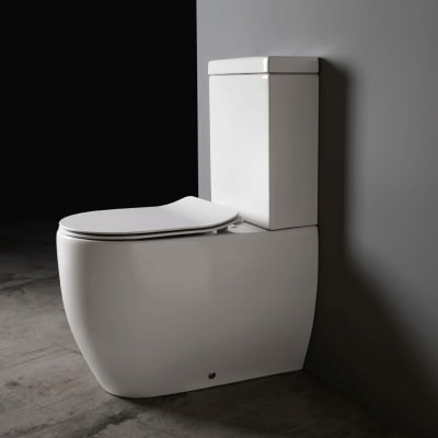 Lavabo Glomp BTW gulvstående toilet med cisterne, hvid