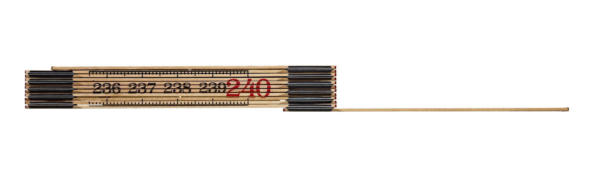 Hultafors meterstok, træ, 12 led, 2,4 m