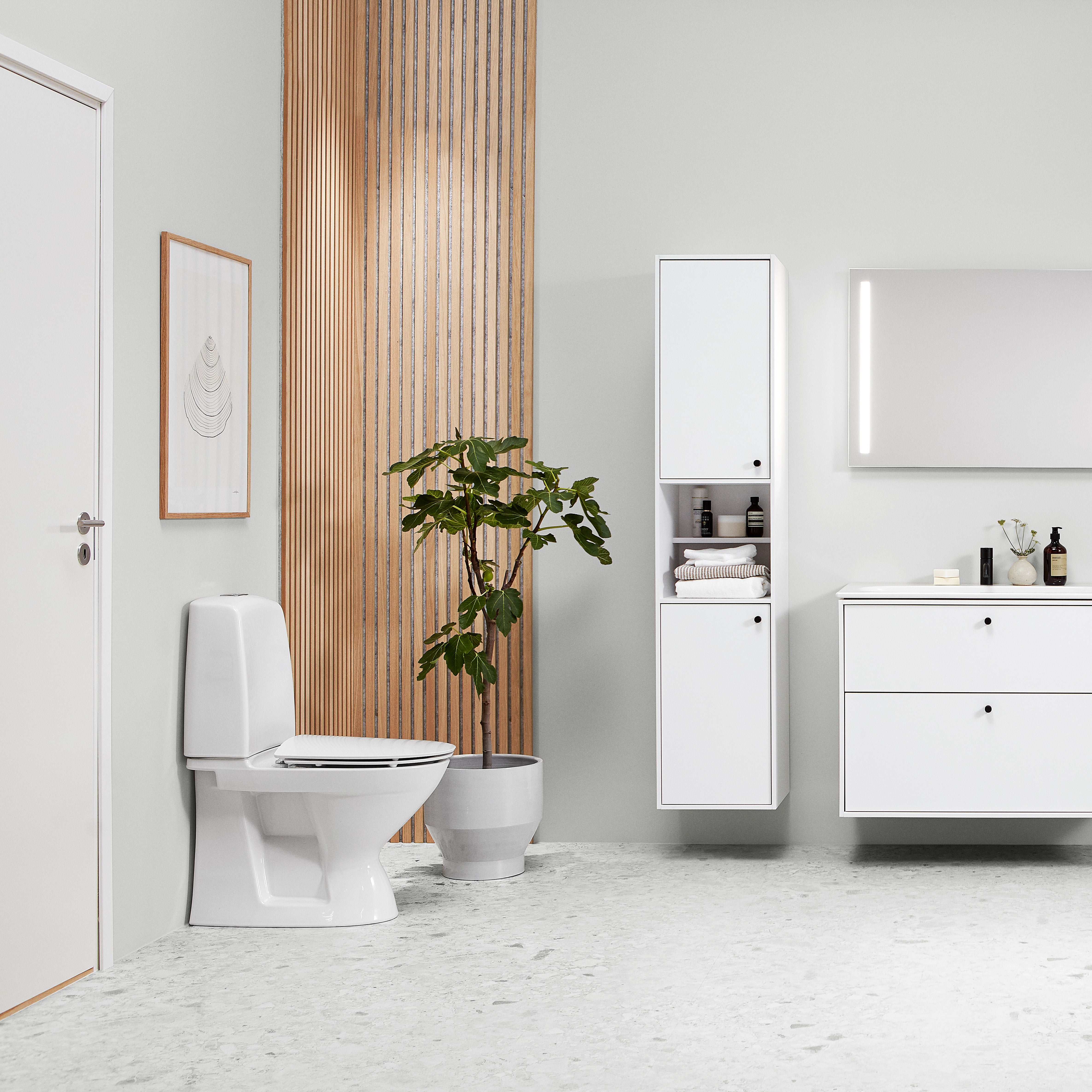 Ifö Spira gulvstående toilet  til limning