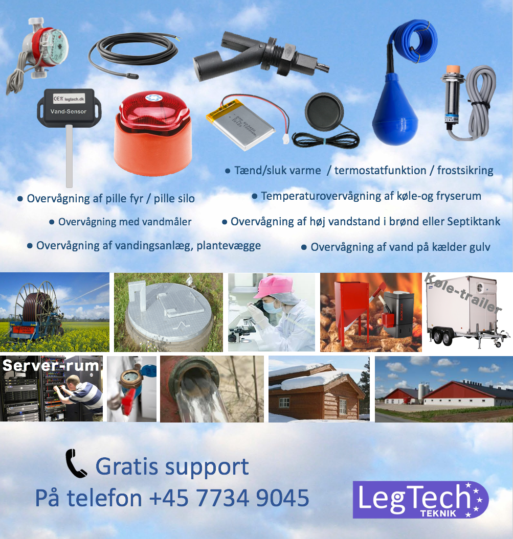 2G SMS styring (direkte 230VAC), standard model