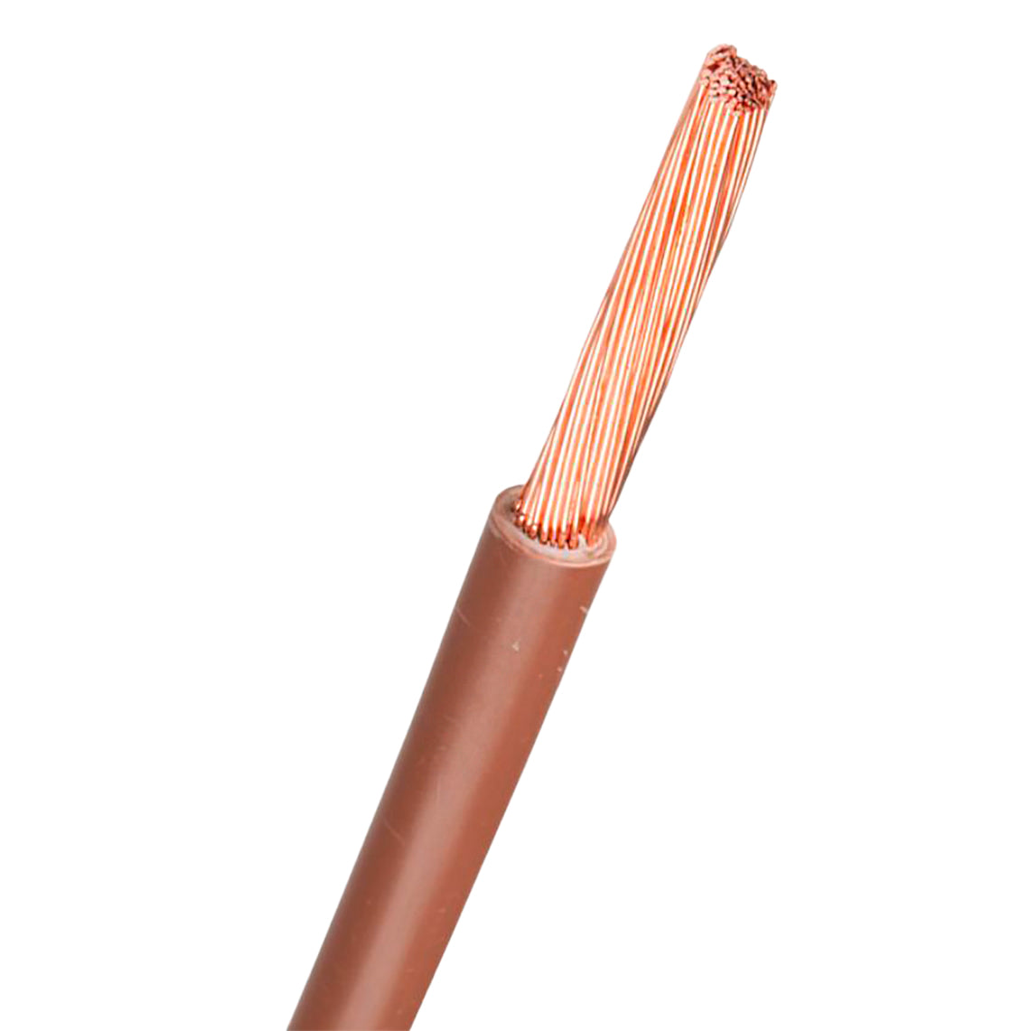 Ledning H05V2-K PVT90 1x0,75 brun, R100