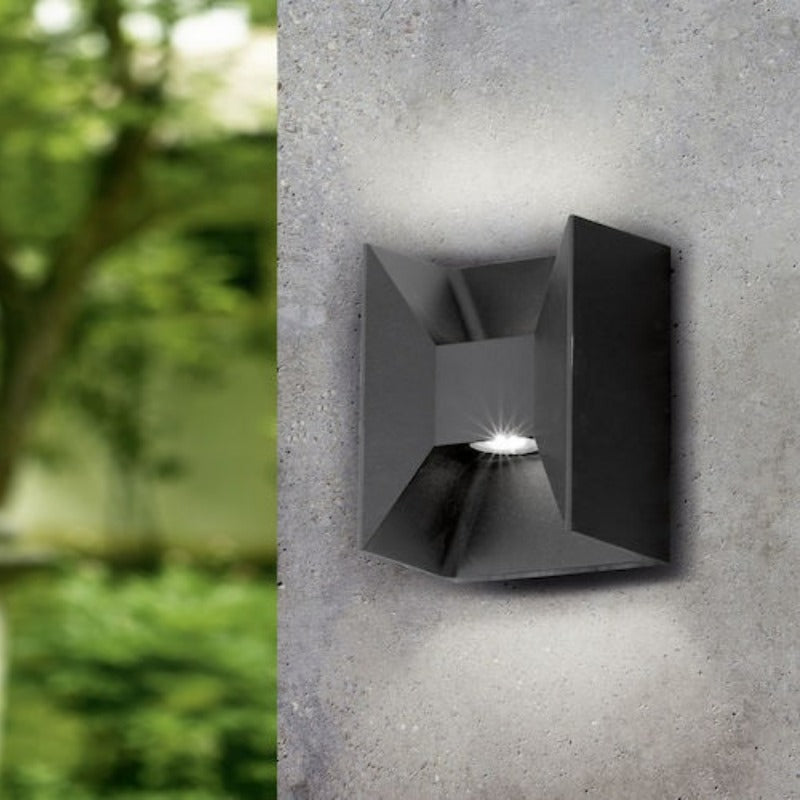Morino Udendørs Væg 2x2,5W 360 lumen, Antracit