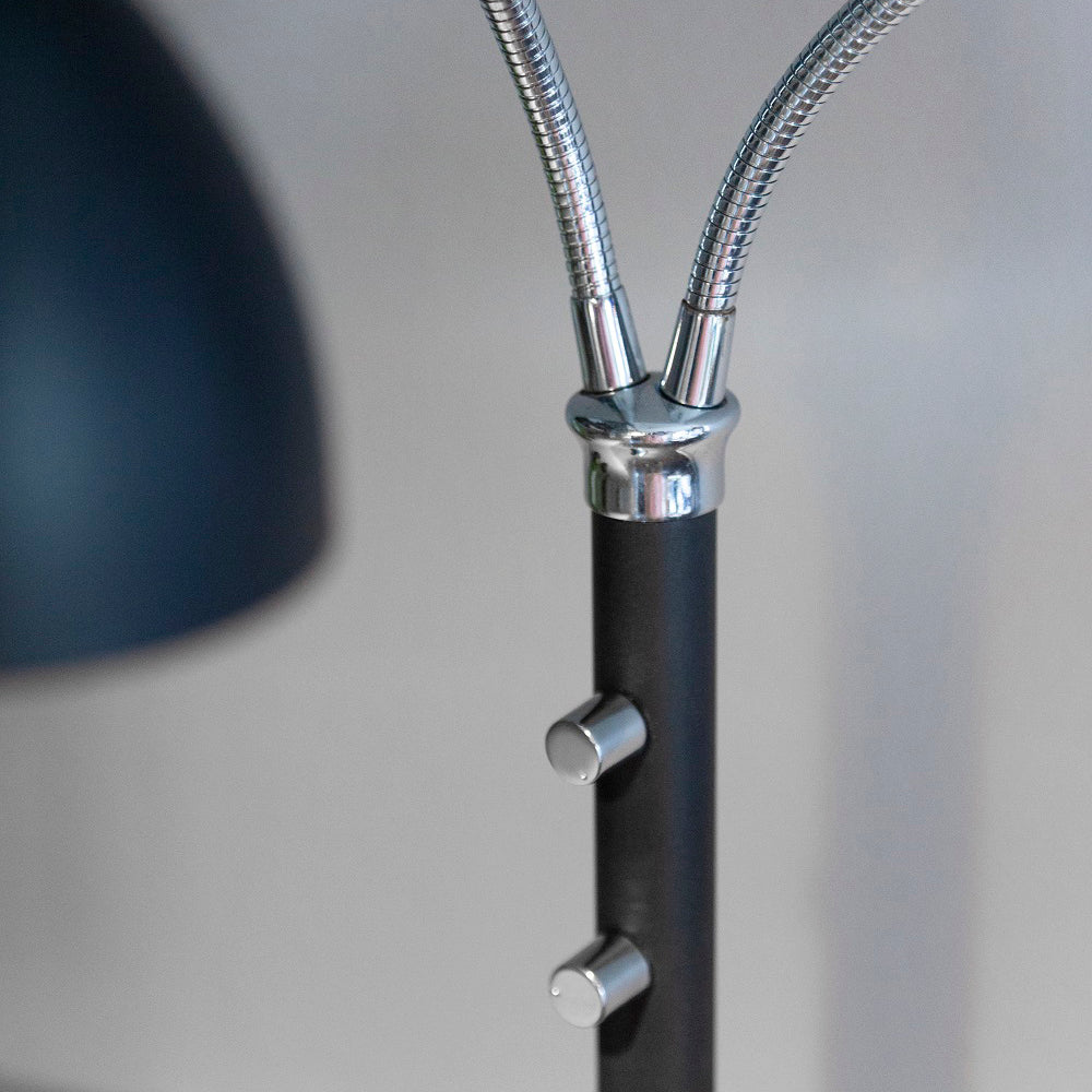 HUDSON Gulvlampe LED 2L GU10, sort