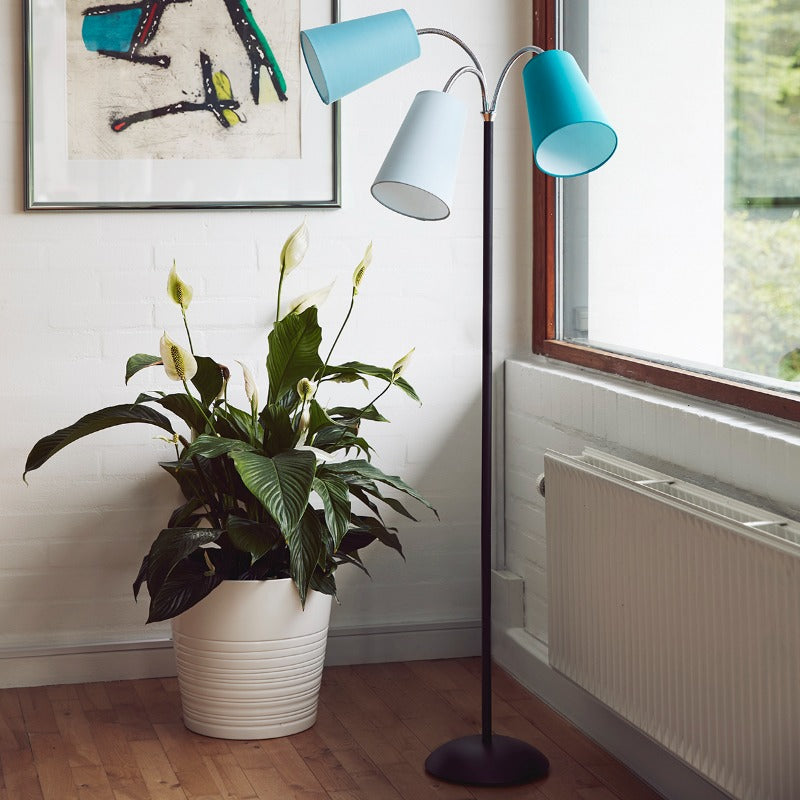 Gulvlampe Salsa Sort Med A-P-L Skærme